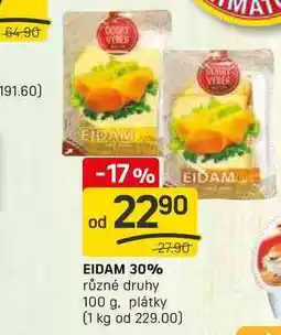 Flop EIDAM 30% různé druhy 100 g, plátky nabídka