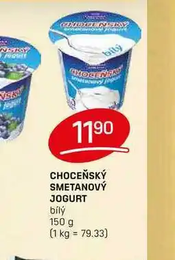 Flop CHOCEŇSKÝ SMETANOVÝ JOGURT bílý 150 g nabídka