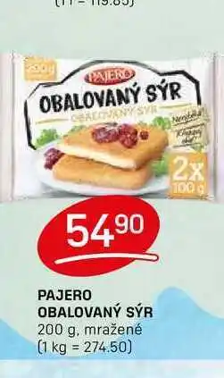 Flop PAJERO OBALOVANÝ SÝR 200 g, mražené nabídka