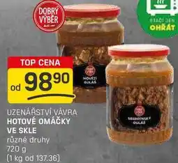 Flop HOTOVÉ OMÁČKY VE SKLE různé druhy 720 g nabídka