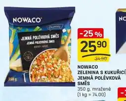 Flop NOWACO ZELENINA S KUKUŘICÍ JEMNÁ POLÉVKOVÁ SMĚS 350 g. mražené nabídka