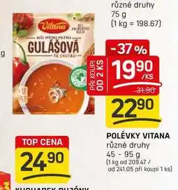 Flop POLÉVKY VITANA různé druhy 45-95 g nabídka