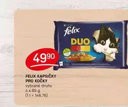 Flop FELIX KAPSIČKY PRO KOČKY vybrané druhy 4 x 85 g nabídka