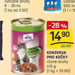 Flop KONZERVA PRO KOČKY různé druhy 415g nabídka