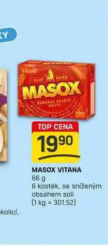 Flop MASOX VITANA 66 g 6 kostek, se sníženým obsahem soli nabídka