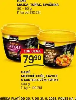 Flop Hamé Mexické KUŘE, FAZOLE S KOKTEJLOVÝMI PÁRKY 400 g nabídka