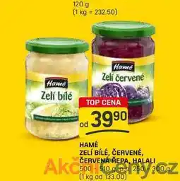 Flop HAMÉ ZELÍ BÍLÉ, ČERVENÉ, ČERVENÁ ŘEPA, HALALI 500 510 gpp 250 -300 g nabídka