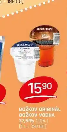 Flop BOŽKOV ORIGINÁL BOŽKOV VODKA 37,5% 0,04l nabídka