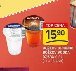 Flop BOŽKOV ORIGINÁL BOŽKOV VODKA 37,5% 0,04l nabídka