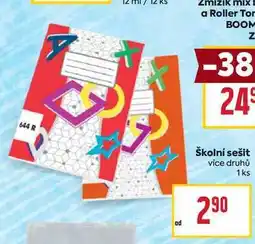 Billa Školní sešit vice druhů 1 ks nabídka