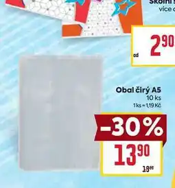Billa Obal čirý A5 10 ks nabídka