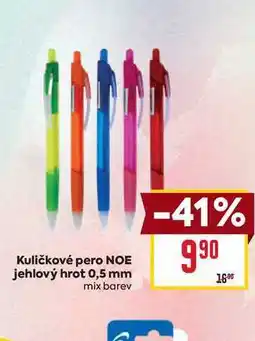 Billa Kuličkové pero NOE jehlový hrot 0,5 mm mix barev nabídka