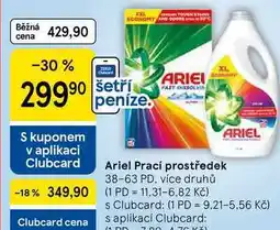 Tesco Ariel Prací prostředek, 38-63 PD, více druhů nabídka