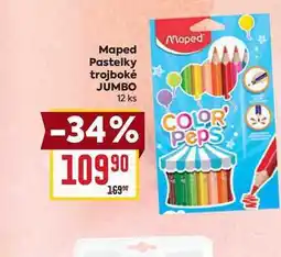Billa Maped Pastelky trojboké JUMBO 12 ks nabídka