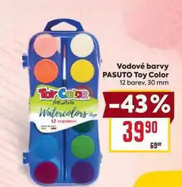 Billa Vodové barvy PASUTO Toy Color 12 barev nabídka
