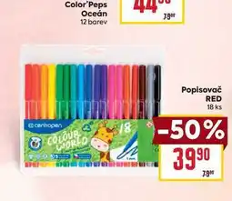 Billa Popisovač RED 18 ks nabídka