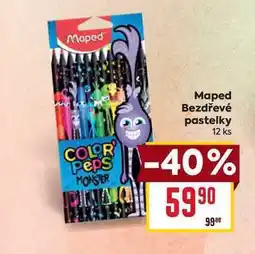 Billa Maped Bezdřevé pastelky 12 ks nabídka