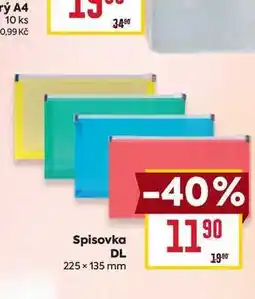 Billa Spisovka DL 225 × 135 mm nabídka