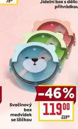 Billa Svačinový box medvídek se lžičkou nabídka