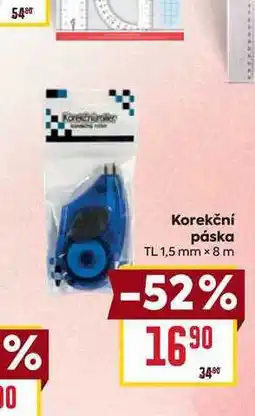 Billa Korekční páska TL 1,5 mm x 8 m nabídka
