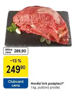 Tesco Hovězí krk podplecí, 1 kg nabídka