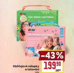 Billa Obličejové nálepky a tetování mix nabídka