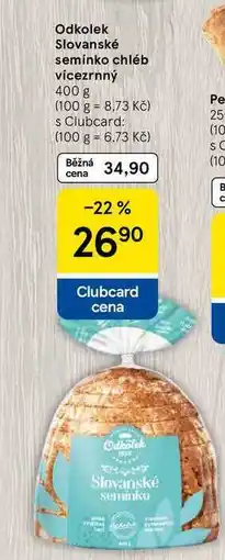 Tesco Odkolek Slovanské semínko chléb vícezrnný, 400 g nabídka