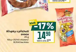 Billa Křupky s příchutí ovoce 45 g nabídka