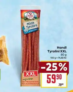 Billa Handl Tyrolini XXL 80 g nabídka
