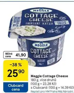 Tesco Meggle Cottage Cheese, 180 g, více druhů nabídka