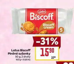 Billa Lotus Biscoff Plněné sušenky 50 g nabídka