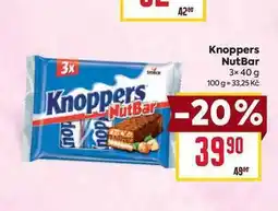 Billa Knoppers NutBar 3x 40 g nabídka
