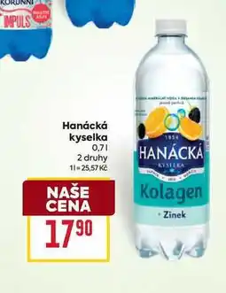 Billa Hanácká kyselka 0,7l nabídka