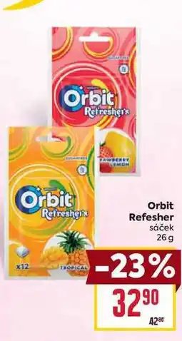 Billa Orbit Refesher sáček 26 g nabídka