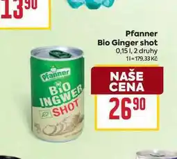 Billa Pfanner Bio Ginger shot 0,15l nabídka