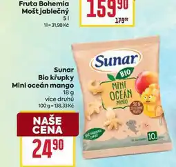 Billa Sunar BIO Bio křupky Mini oceán mango 18 g nabídka