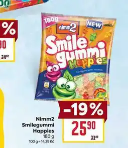 Billa Nimm2 Smilegummi Happies 180 g nabídka