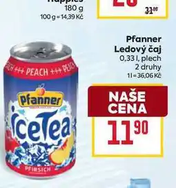 Billa Pfanner Ledový čaj 0,331, plech nabídka