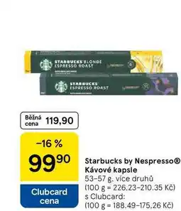 Tesco Starbucks by NespressoⓇ Kávové kapsle, 53-57 g, více druhů nabídka