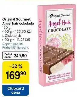 Tesco Original Gourmet Angel hair čokoláda, 150 g nabídka