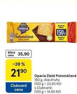 Tesco Opavia Zlaté Polomáčené, 150 g, dva druhy nabídka