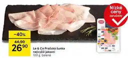 Tesco Le & Co Pražská šunka nejvyšší jakosti, 100 g nabídka