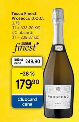Tesco Tesco Finest Prosecco D.O.C., 0.75 l nabídka