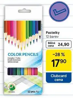Tesco Pastelky, 12 barev nabídka
