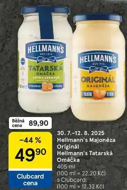 Tesco Hellmann's Tatarská Omáčka, 405 ml nabídka