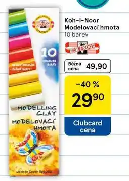 Tesco KOH-I-NOOR Modelovací hmota 10 barev 200g nabídka
