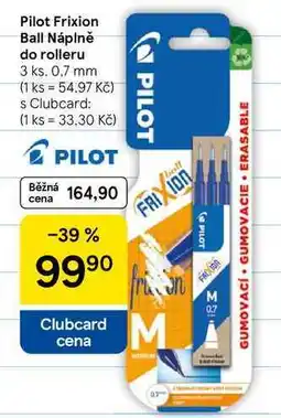 Tesco Pilot Frixion Ball Náplně do rolleru, 3 ks, 0.7 mm nabídka