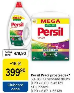 Tesco Persil Prací prostředek, 60-88 PD, vybrané druhy nabídka