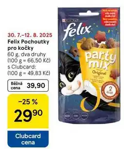 Tesco Felix Pochoutky pro kočky, 60 g nabídka