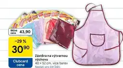 Tesco Zástěra na výtvarnou výchovu, 40 × 52 cm, více barev nabídka